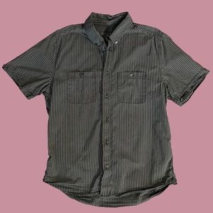 Gray Pinstripe Button Down